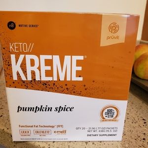 Unopened box pumpkin keto kreme
